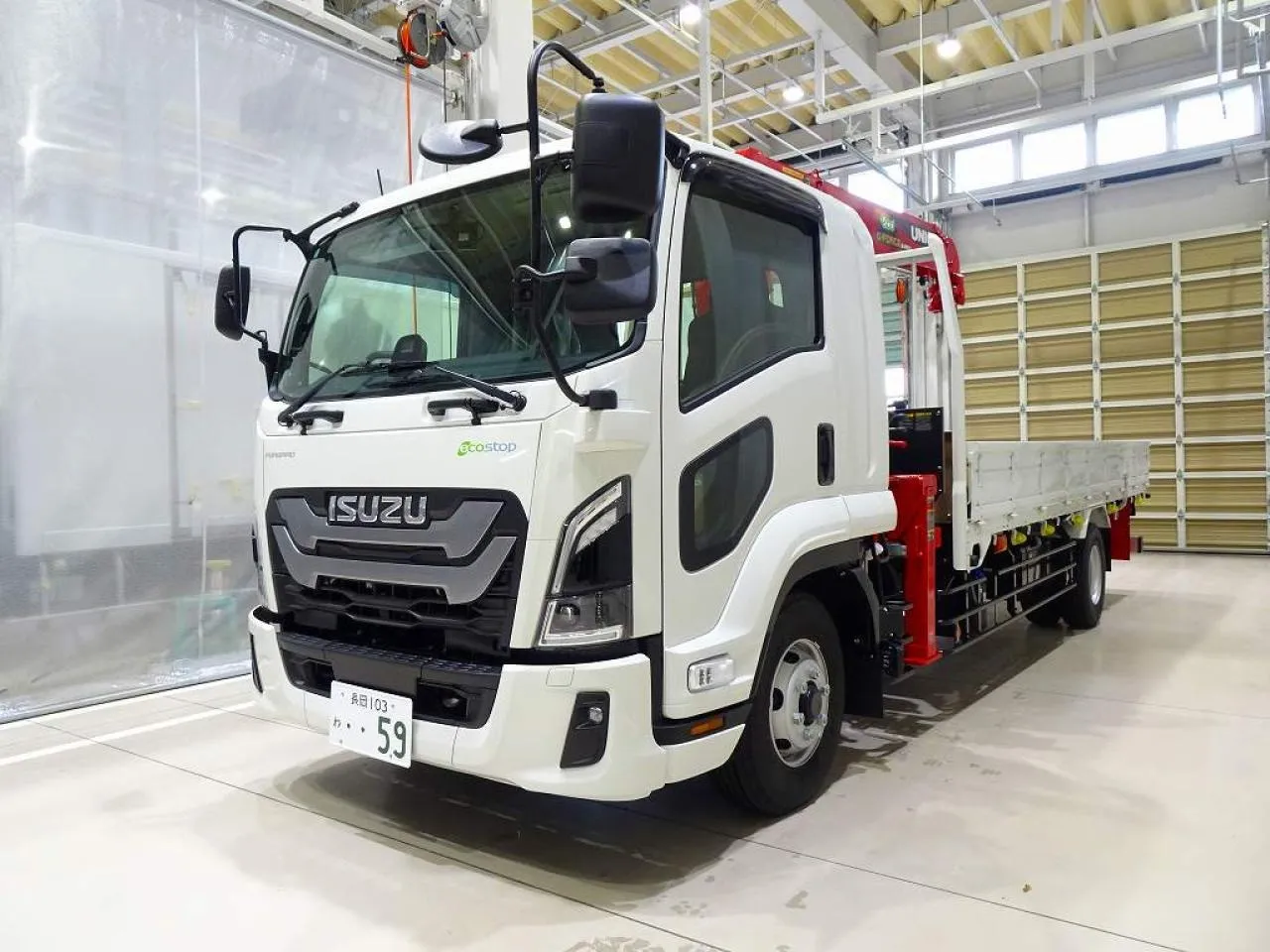 フォワード 4.95t 標準ベッド付 5段クレーン　増トン