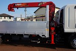 フォワード 5.1t 増トン ワイドベッド付 ユニック4段クレーン付 Rエアサス 240ps 未使用車