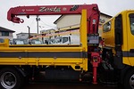 デュトロ 3.3t FJL ワイドロング タダノ4段クレーン/2段折れ式垂直PG付