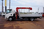 エルフ 3t 4WD FFL ワイド超ロング アルミブロック ユニック4段クレーン付
