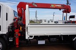 【年次点検済】エルフ (2.4t) 4WD FFL ワイド超ロング ユニック4段クレーン付 要構変