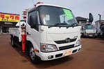 【年次点検済】デュトロ 3t 高床 標準ロング ユニック4段クレーン付