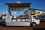 キャンター 3t 全低床 ワイドロング アルミウイング 未使用車