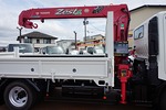 【年次点検済】デュトロ 3.3t FJL ワイドロング タダノ4段クレーン/2段折れ式垂直PG付