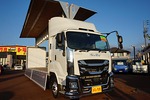 ギガ 13.2t 4軸 アルミウイング 格納ゲート付 Rエアサス 380ps