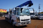 【年次点検済】ファイター 6.7t 増トン 標準ベッド付 アルミブロック タダノ4段クレーン付 270ps