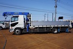 【年次点検済】ファイター 6.7t 増トン 標準ベッド付 アルミブロック タダノ4段クレーン付 270ps
