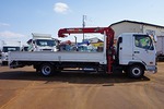【年次点検済】ファイター 4.2t 増トン ワイドベッド付 ユニック4段クレーン付 240ps