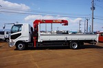 【年次点検済】ファイター 4.2t 増トン ワイドベッド付 ユニック4段クレーン付 240ps