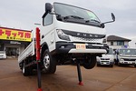 キャンター 3.1t 高床 ワイド超ロング ユニック4段セルフクレーン付 未使用車