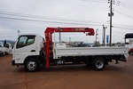 キャンター 3.1t 高床 ワイド超ロング ユニック4段セルフクレーン付 未使用車