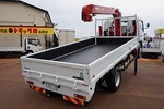 キャンター 3.1t 高床 ワイド超ロング ユニック4段セルフクレーン付 未使用車