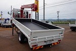 キャンター 3.1t 高床 ワイド超ロング ユニック4段セルフクレーン付 未使用車