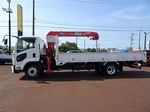 【年次点検済】フォワード 7.5t 増トン ワイドベッドレス ユニック4段クレーン付 240ps