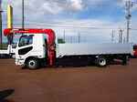 ファイター 7.5t 増トン ワイドベッド付 アルミブロック ユニック4段クレーン付 リアエアサス 240ps 未使用車