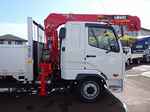 ファイター 7.5t 増トン ワイドベッド付 アルミブロック ユニック4段クレーン付 リアエアサス 240ps 未使用車