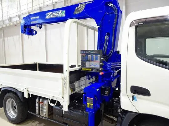 【年次点検済】デュトロ 2.85t FJL 標準セミロング タダノ4段クレーン付