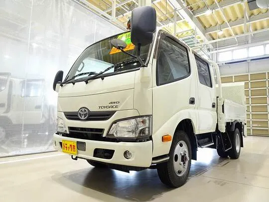 トヨエース 2t 4WD 高床 標準セミロング Wキャブ/垂直PG付
