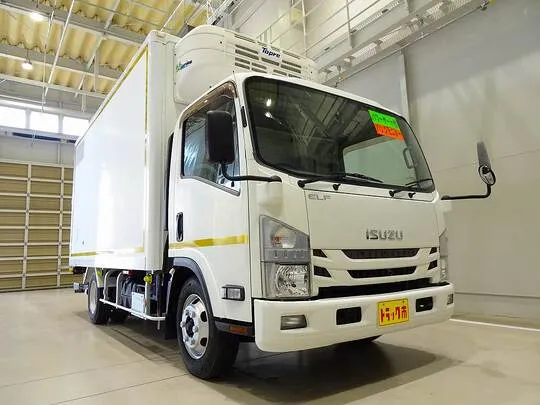エルフ 3t 高床 ワイドロング 低温冷凍車 スタンバイ/格納ゲート付