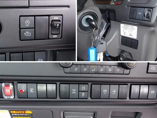 フォワード 1.9t 4WD 標準ベッド付 ユニック3段セルフクレーン付 210ps 未使用車