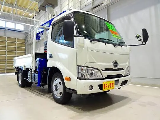 【年次点検済】デュトロ 2.85t FJL 標準セミロング タダノ4段クレーン付