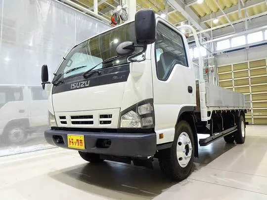 エルフ 4.7t 高床 ワイド超ロング アルミブロック 平ボデー