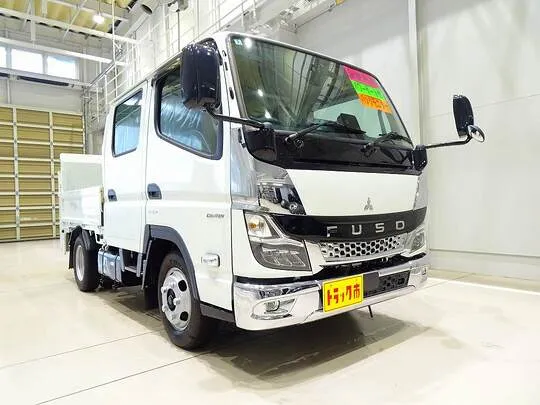 キャンター 2t 全低床 標準 Wキャブ/垂直PG付 未使用車