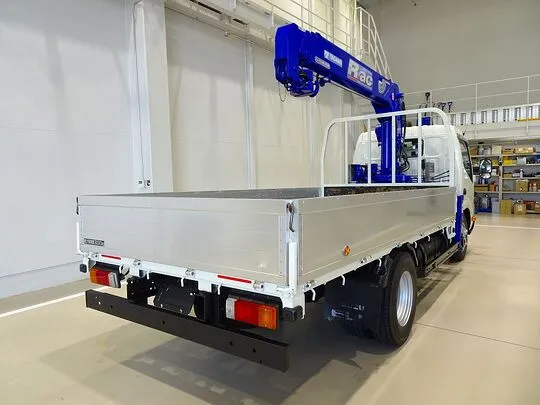 【年次点検済】デュトロ 3t 4WD 高床 標準ロング アルミブロック タダノ4段クレーン付