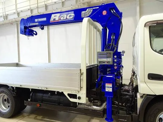 【年次点検済】デュトロ 3t 4WD 高床 標準ロング アルミブロック タダノ4段クレーン付