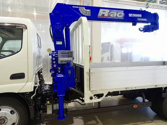 【年次点検済】デュトロ 3t 4WD 高床 標準ロング アルミブロック タダノ4段クレーン付