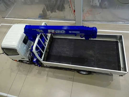 【年次点検済】デュトロ 3t 4WD 高床 標準ロング アルミブロック タダノ4段クレーン付
