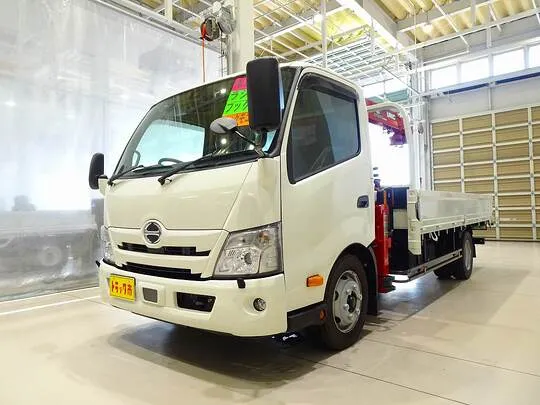 デュトロ 3.5t FJL ワイド超ロング ユニック4段クレーン付 未使用車