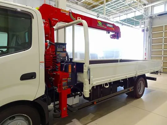 デュトロ 3.5t FJL ワイド超ロング ユニック4段クレーン付 未使用車