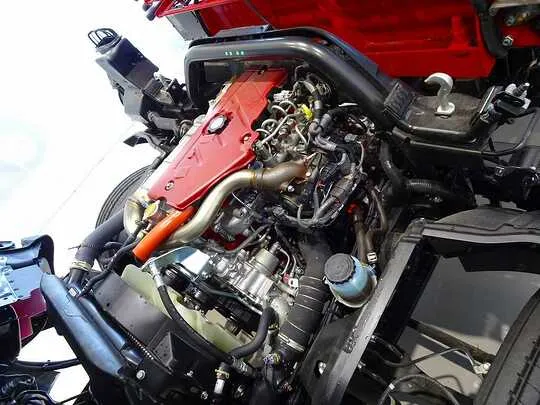 デュトロ 3.5t FJL ワイド超ロング ユニック4段クレーン付 未使用車