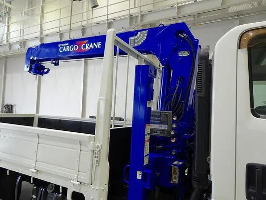 エルフ 3.4t 高床 ワイドロング タダノ4段セルフクレーン付