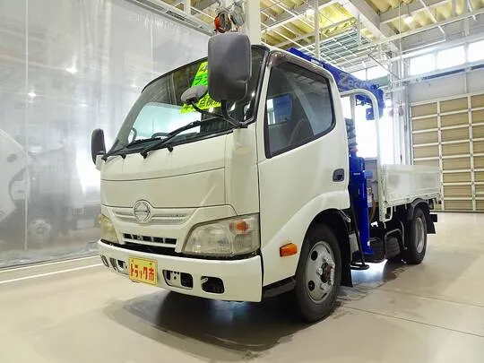 【年次点検済】デュトロ  2t 4WD FJL 標準 タダノ3段クレーン付