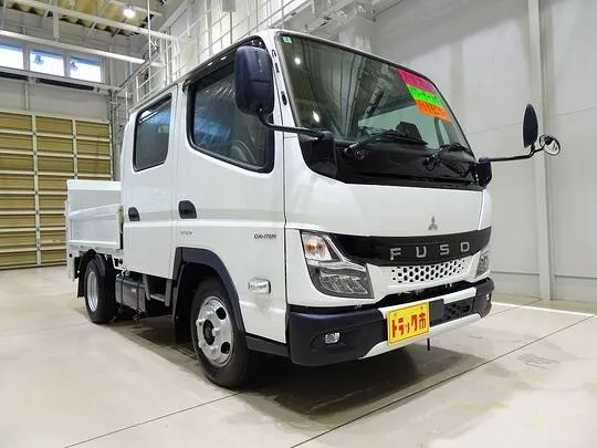 キャンター 2t 全低床 標準 Wキャブ/垂直PG付 未使用車