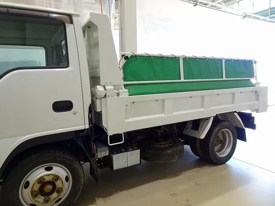 エルフ 2t FFL Lゲートダンプ 自動シート付