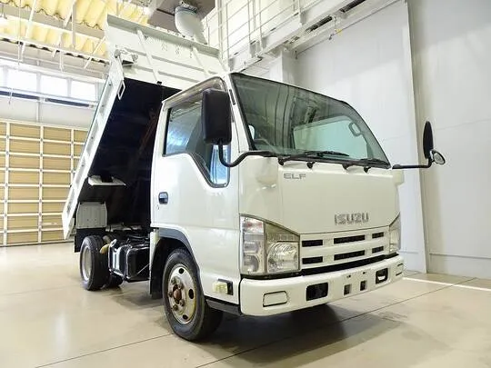 エルフ 2t FFL Lゲートダンプ 自動シート付