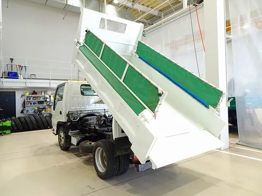 エルフ 2t FFL Lゲートダンプ 自動シート付