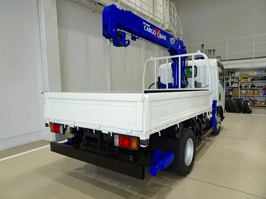 【年次点検済】エルフ 3t 高床 標準セミロング タダノ4段クレーン付