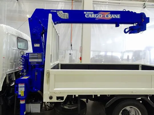 【年次点検済】デュトロ 2t 4WD FJL 標準セミロング タダノ4段クレーン付