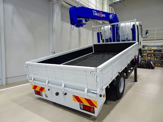 エルフ 3.5t 高床 ワイドロング タダノ4段セルフクレーン付