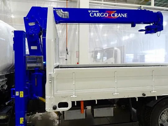 エルフ 3.5t 高床 ワイドロング タダノ4段セルフクレーン付