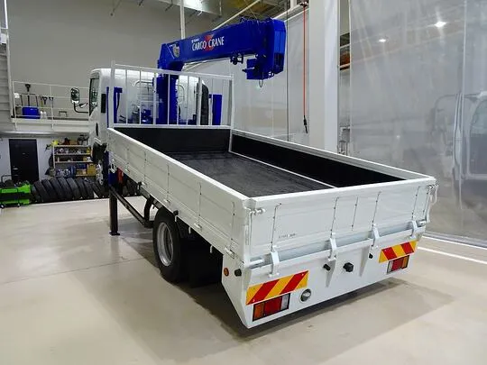 エルフ 3.5t 高床 ワイドロング タダノ4段セルフクレーン付