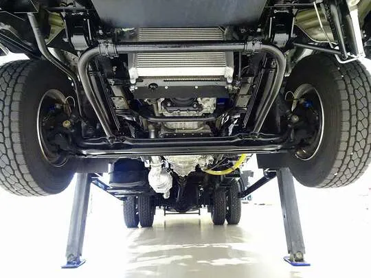 【年次点検済】エルフ 3.5t 高床 ワイドロング タダノ4段セルフクレーン付