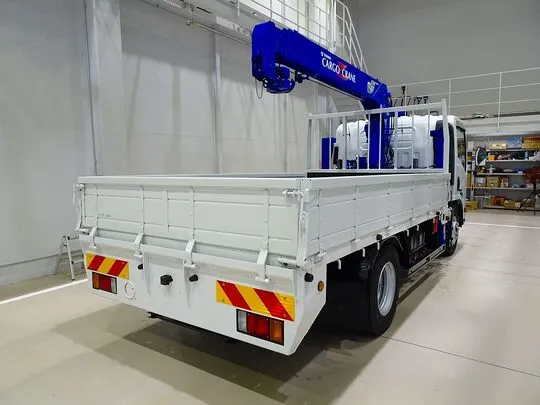 【年次点検済】エルフ 3.5t 高床 ワイドロング タダノ4段セルフクレーン付