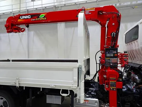 デュトロ 3t 4WD 高床 ワイドロング ユニック4段クレーン付 未使用車