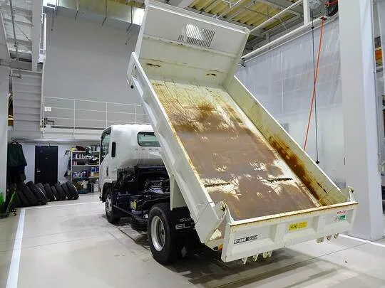 エルフ 3.65t 高床 ワイドセミロング セーフティローダーダンプ