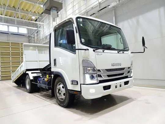 エルフ 3.65t 高床 ワイドセミロング セーフティローダーダンプ